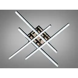 Світлодіодна стельова люстра Romin чорна 60 Вт до 10 м²