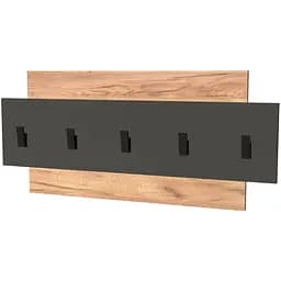 Вішалка настінна Еверест Нордік 800, 80х3х36 см Графіт + Дуб крафт золотий (EVR-5520)