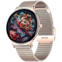 Смарт-часы Uwatch T8 Gold круглая модель 2 ремешка