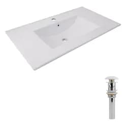 Раковина врізна меблева Qtap Albatross 820x460x180 White з донним клапаном QT01113080CW148475 - мініатюра 2
