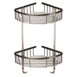 Полочка угловая двойная Globus Lux SS 8488