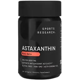 Астаксантин Sport Research Astaxanthin 6 мг 120 м'яких капсул
