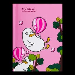 Блокнот Offtop Пингвин, розовый (860290)