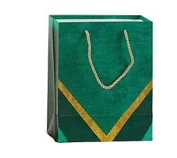 Пакет подарочный M 48899 18*10*23 см, ручка-шнурок (6900077488999) Зелёный