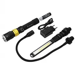 Ліхтар професійний Mactronic Beemer 4 (350 Lm + UV 390 nm) Ultraviolet Focus USB Rechargeable Чорний