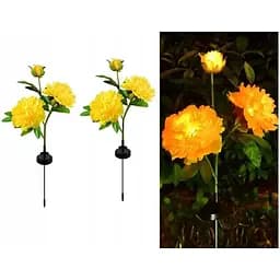 Світильники садові на сонячній батареї Garden Peony Light 2 шт вуличні