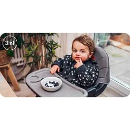 Стільчик для годування MoMi Reki 2 в 1 Black (KRKA00033) - мініатюра 9