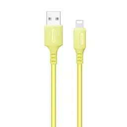 Кабель USB AM - Lightning, 1 м, жовтий, ColorWay, 2.4A (CW-CBUL043-Y)