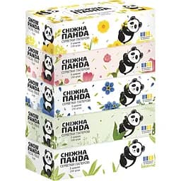 Серветки косметичні Сніжна Панда  в асортименті 150 шт.