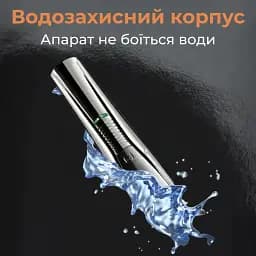 Машинка для стрижки професійна VGR V-029 акумуляторна з насадками, срібло VGR HP-V-029 - мініатюра 9