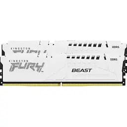 Модуль пам'яті для комп'ютера DDR5 64GB (2x32GB) 5200 MHz FURY Beast White Kingston Fury (ex.HyperX) (KF552C40BWK2-64) - мініатюра 3