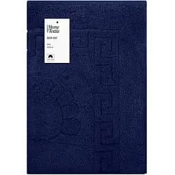 Килимок для ніг махровий Ardesto Home 50х70 см 100% бавовна темно-синій (ART2557NA) 