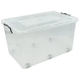 Контейнер Irak Plastik Hide прямокутний 50 л на колесах прозорий (00-00004667)