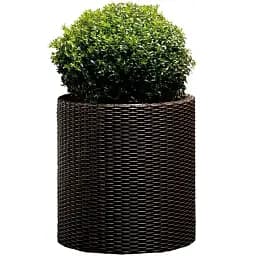 Горщик для квітів Keter L Cylinder Planter коричневий (17197934521_L) - мініатюра 2