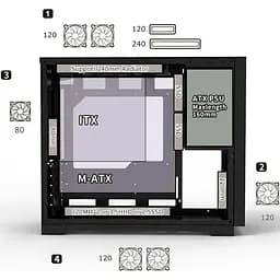 Корпус ALmordor Sparkle 170M Matx Lite White (ALS170MMLWH) Без БП - мініатюра 4