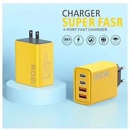 Зарядний пристрій універсальний Voltronic Super Fast Charger Dual PD Type-C + Dual QC3.0 USB 120 W - мініатюра 4