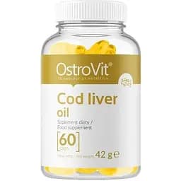 Жирные кислоты OstroVit Cod Liver Oil, 60 капсул
