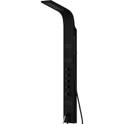 Душова панель Corsan Kaskada black з виливом A014MBLW, Чорний матовий