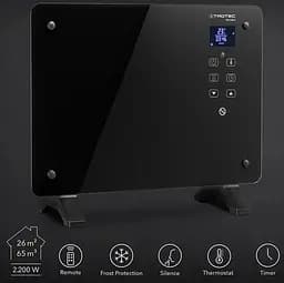 Тепловентилятор керамічний Trotec TFC 220 E 2200W Black (1410000690) - мініатюра 10