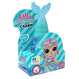 Слайм Lovin LOL Surprise Русалка, голубой, 250 мл, Окто, LOL80196