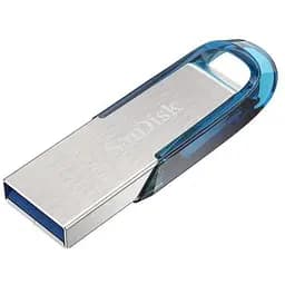 USB флеш накопичувач SanDisk 64GB Ultra Flair Blue USB 3.0 (SDCZ73-064G-G46B) - мініатюра 2