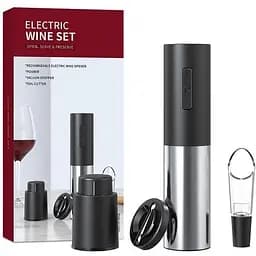 Набір для вина 4 в 1 Zally ProWine PV3 - акумуляторний електроштопор
