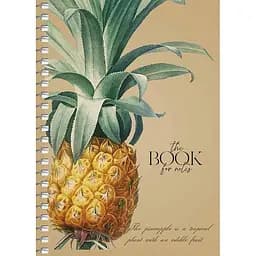 Блокнот для записей Student А6 в клетку спираль 80 л. Ананас (A6-SC-080-6086K)