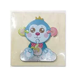 Пазли дерев'яні З 47733 2 види, в плівці (6900067477330) Мавпочка Вид 2