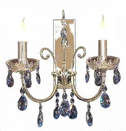 Бра Brille CR-302W/2S настінне накладне кришталеве свічка