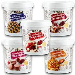 Набір начинок Yagodar Плодово-ягідний для тортів та випічки 5 шт, 2,5 кг
