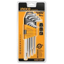 Комплект ключів Ingco Torx Т10-Т50 9 шт (HHK13091)