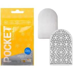 Мастурбатор Tenga Pocket Spark Beads білий