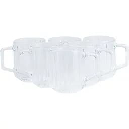 Набір чашок скляних Happy Life Lirmartur 6 шт. 310 мл прозорий HP523