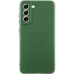 Чохол TPU Getman Liquid Silk Full Camera для Samsung Galaxy S21 Зелений / Dark green