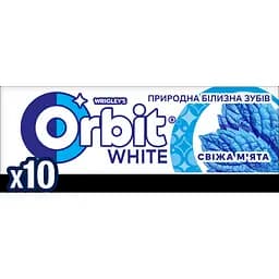 Резинка жевательная Orbit Белоснежный Свежая мята, 14 г (686646)