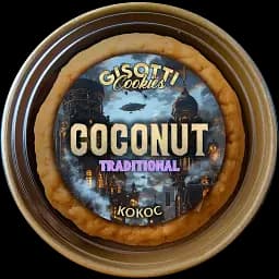 Печиво Gisotti "Кокосове" традиційне 330 г