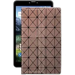 Чохол StatusCASE з екошкіри для планшету Bravis NB851 8 3G Коричневий ромб