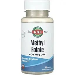Аминокислота KAL Methyl Folate 400 мкг, 90 таблеток vit0003997