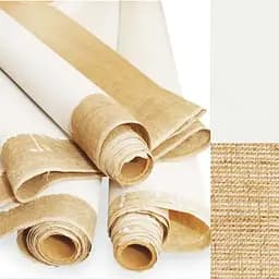 Полотно в рулоне Rosa грунтованное шир. 1,5 м. лен акриловый грунт мелкое зерно 300 г/м²