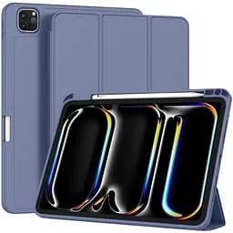 Чехол-книжка DK для Apple iPad Pro 11" M4 2024 экокожа/силикон Smart Case Слот под Стилус lavender grey