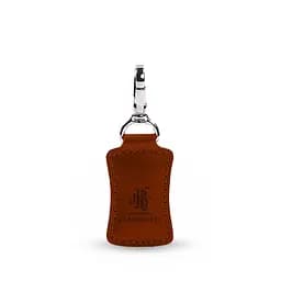 Шкіряний брелок Premium Світло-коричневий - мініатюра 6