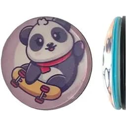 Тримач Поп Сокет New Glass (Скло) Baby Panda №37