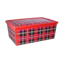 Контейнер з кришкою Idea Home 10 л (2357-IH-клітинка)