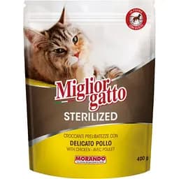 Сухой корм для стерилизованных кошек Migliorgatto Sterilized с курицей 400 г