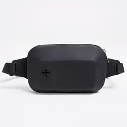 Силиконовая сумка для лакомств и пакетов для собак Пушистое Счастье для прогулок и дрессуры, черная