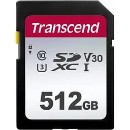 Карта памяти Transcend 512GB SDXC C10 (TS512GSDC300S)