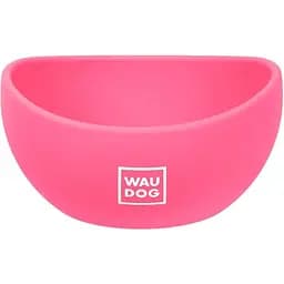 Миска для котів та малих порід собак Waudog Silicone, 250 мл, рожева