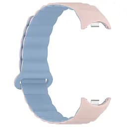 Ремінець Dual-color Magnetic для Xiaomi Mi Band 9/8/10 Light Pink / Lilac Blue - мініатюра 3