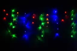 Світлодіодна новорічна гірлянда Devilon бахрома RGB LED 200 л (950163) - мініатюра 2