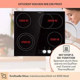 Варильна поверхня електрична Klarstein EasyCook 4 6100 Вт (10034604) - мініатюра 8